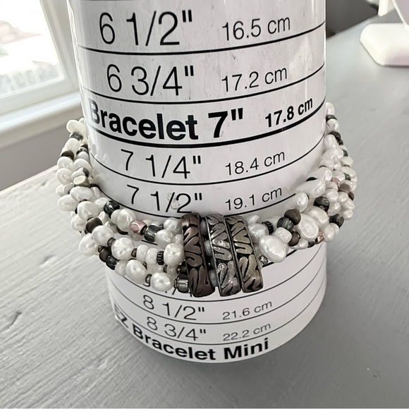 Silpada 925 Sterling Silver & Pearls Multi Strand Bracelet - Picture 10 of 10